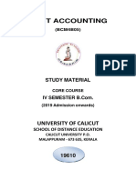 Cost Accounting: University of Calicut