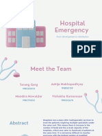 Hospital Emergency: From Development To Distribution