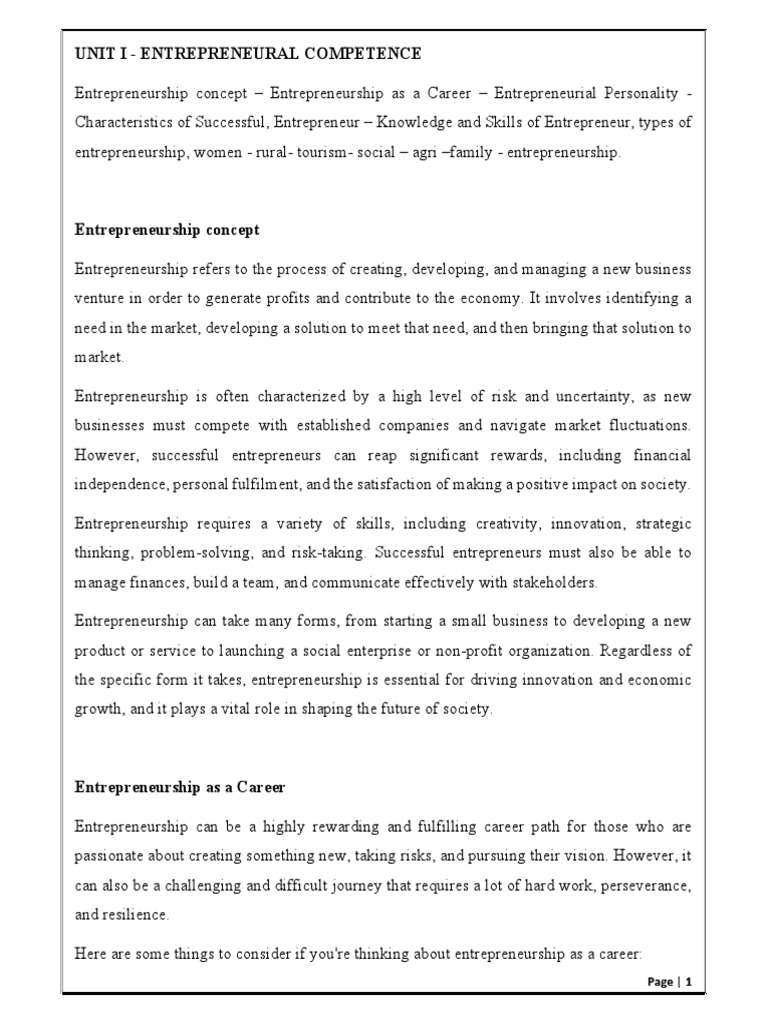 Essentials of Entrepreneurial Skills | PDF | Entrepreneurship | Social ...