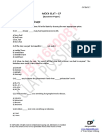 Mock Clat - 17: (Question Paper)