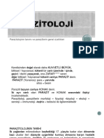 1-Parazitolojinin Tanm Ve Parazitlerin Genel Zellikleri