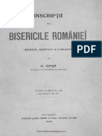 Inscriptii Din Bisericile Romaniei Vol. II - N. Iorga - 1908 - Iasi 