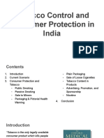 Tobacco Control and Consumer Protection in India