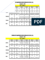 Class Xi Sec Wise Routine 2022