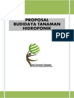 Proposal Budidaya Tanaman Hidroponik