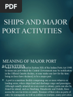 Ships and Major Port Activities