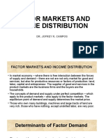 Factor Markets and Income Distribution