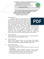 Mahasiswa Baru Jurusan Ekonomi Pembangunan Fakultas Ekonomi Dan Bisnis