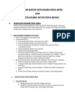 Pembentukan Badan Kerjasama Desa (BKD) DAN Badan Kerjasama Antar Desa (Bkad)