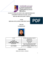 Faculty of Plantation and Agrotechnology Universiti Teknologi Mara (Uitm) Melaka Branch Jasin Campus