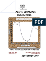Leading Economic Indicators: Kenya National Bureau of Statistics