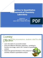 Introduction To Quantitative Pharmaceutical Chemistry Laboratory
