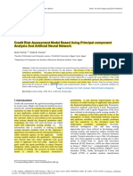 Credit Risk Assessment Model Based Using Principal Component Analysis and Artificial Neural Network