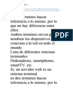 Redes informáticas tarea 1: Host vs terminal, estándares, HFC, Ethernet, acceso residencial