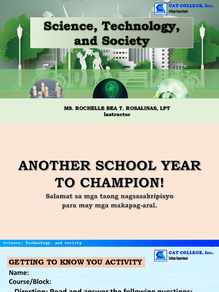 STS Course Overview and Guidelines | PDF | Science | Knowledge