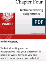 4 Technical Writing Assignments