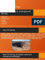 Open-Pit Mining & Underground Mining