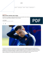 Xavi sin cambios