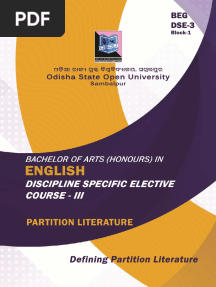Partition Literature - Defining Partition Literature Introduction' From Borders and Boundaries by Ritu Menon and Kamla Bhasin