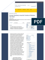 Forensic Psychiatry Versus The Varieties of Delusion-Like Belief - Journal of The American Academy of Psychiatry and The Law