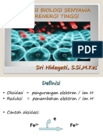 Oksidasi Biologi Senyawa Berenergi Tinggi: Sri Hidayati, S.Si, M.Kes