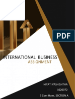 International Business: Assignment