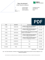 Reçu de Paiement: LYDEC: Paiement Via Référence