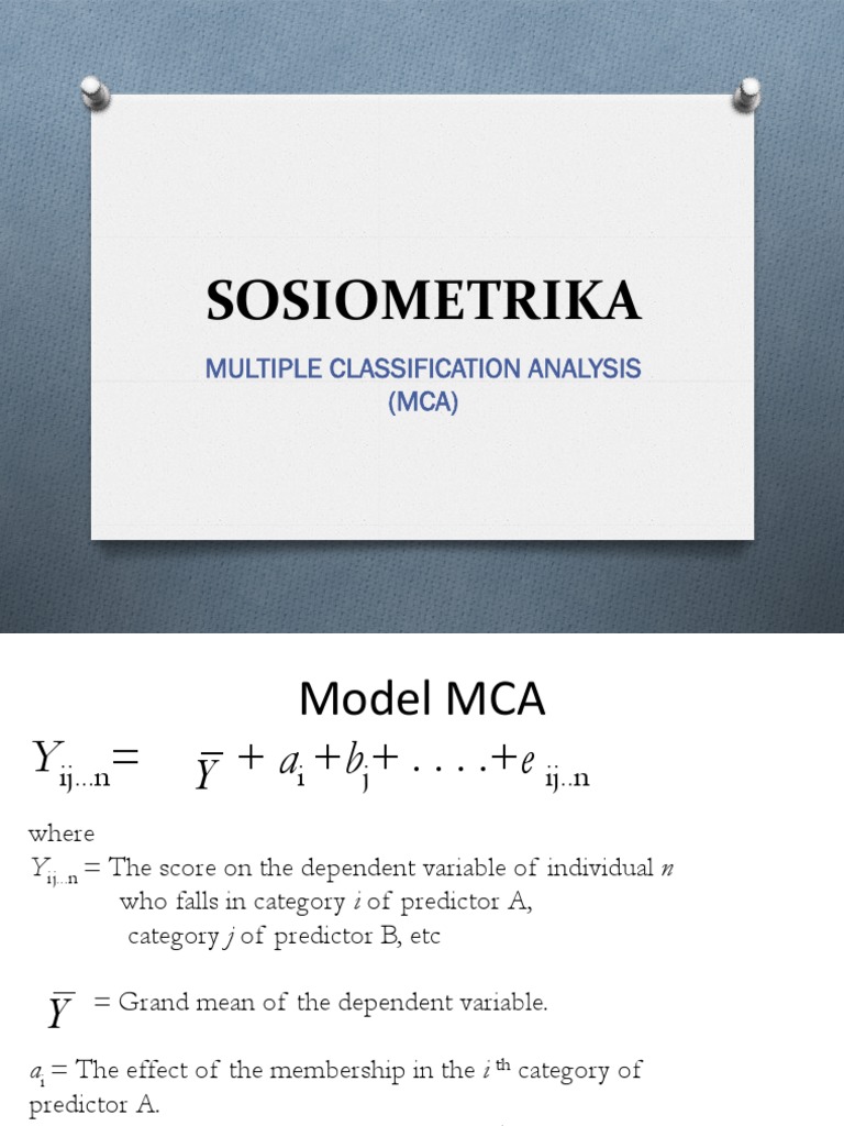 MCA for Performance Analysis | PDF | Dependent And Independent ...