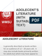 Adolecents Literature With Suitable Text