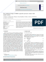 Fast Analytical Design of MEMS Capacitive Pressure Sensors With