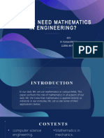 Why We Need Mathematics in Engineering?: - BY N.Yasaswini 228R1A05B0