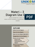 Materi - 3 Diagram Use Case: Annisa Paramitha S.Kom., M.Kom Prodi Sistem I Nformasi & Manajemen I Nformatika Unikom