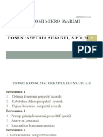 Ekonomi Mikro Syariah: Dosen:Septria Susanti, S.PD.,M