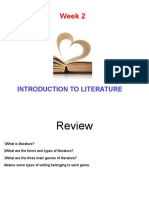 Week 2: Introduction To Literature