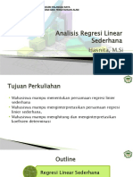 Analisis Regresi Linear Sederhana