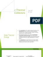 Solar Thermal Collectors