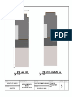 Site analysis and development plan for a four-storey commercial building