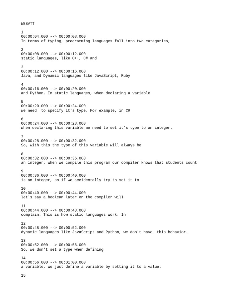 Dynamic Typing | PDF | Data Type | Variable (Computer Science)