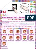 Memory de Las Emociones Fondo Morado