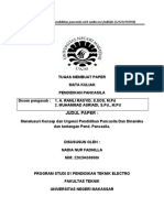 Judul Paper:: Tugas Paper Mata Kuliah Pendidikan Pancasila Oleh Nadia Nur Fadhilla (220204500006)