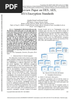 A Review Paper On DES, AES, RSA Encryption Standards: Aljaafari Hamza and Basant Kumar