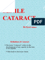Senile Cataract: DR Syed