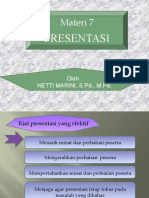 Presentasi: Materi 7