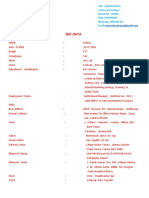 Bio Data Kishlay PDF