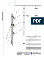 Montaje Vertical en Poste de Acero de Una Linea Trifasica de 13,8 Kv. Angulos Desde 40 - 90 Grados