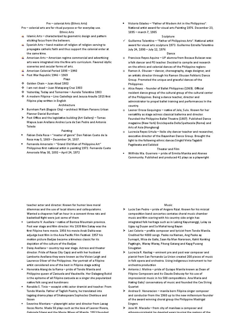 Arts review pdf philippines dances