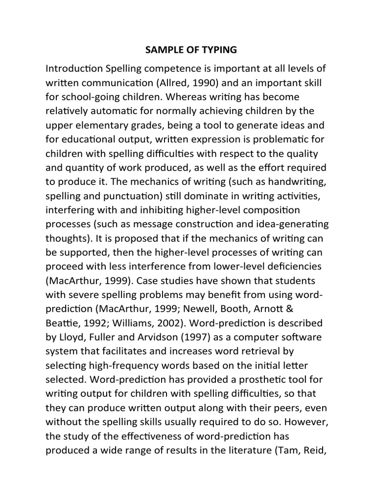 Sample of Typing | PDF | Computer Keyboard | Human Communication