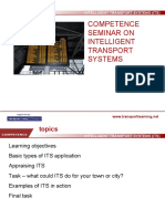 Competence Seminar On Intelligent Transport Systems