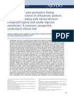 Comparison of Pain Perception During