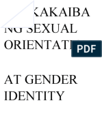 Pagkakaiba NG Sexual Orientation